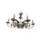 Brunish-Silver Florentine Wrought Iron Chandelier by Simoeng, Image 1