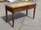 Victorian Mahogany Desk with Brass Castors, Tan Leather & Gold Tooled Top, Image 4