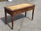Victorian Mahogany Desk with Brass Castors, Tan Leather & Gold Tooled Top 5