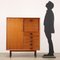 Vintage Highboard in Teak Veneered Wood Flat with 3 Drawers, 1960s 2