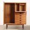 Vintage Highboard in Teak Veneered Wood Flat with 3 Drawers, 1960s 3