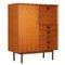 Vintage Highboard in Teak Veneered Wood Flat with 3 Drawers, 1960s 1