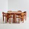 Pinewood Dining Set by Rainer Daumiller for Hirtshals Sawmill, 1970s, Set of 7 1