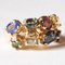 Vintage 18k Yellow Gold Ring with Blue Sapphire and Green Tourmaline, 1970s 8