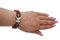 Armband aus 9 Karat Roségold und Silber mit Korallen und Rubinen 2