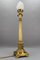 French Bronze and Frosted Glass Fluted Column Table Lamp, 1920s, Image 14