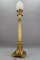 French Bronze and Frosted Glass Fluted Column Table Lamp, 1920s 15