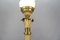 French Bronze and Frosted Glass Fluted Column Table Lamp, 1920s 10