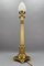 French Bronze and Frosted Glass Fluted Column Table Lamp, 1920s, Image 16