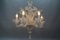 Venetian Murano Glass and Gold Dust Floral Chandelier, Italy, 1950s 10