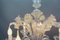 Lampadario floreale in vetro di Murano e polvere d'oro, Italia, anni '50, Immagine 13
