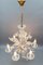 Venetian Murano Glass and Gold Dust Floral Chandelier, Italy, 1950s 14