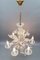 Venetian Murano Glass and Gold Dust Floral Chandelier, Italy, 1950s, Image 14