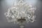 Venetian Murano Glass and Gold Dust Floral Chandelier, Italy, 1950s 7