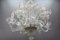 Venetian Murano Glass and Gold Dust Floral Chandelier, Italy, 1950s, Image 7