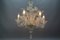 Venetian Murano Glass and Gold Dust Floral Chandelier, Italy, 1950s 20