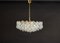 Gilt Brass Crystal Chandelier by Palwa, 1970s 3