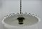 Lámpara de techo Art Déco de vidrio opalino, años 30, Imagen 11