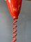 Vintage Space Age Red Metal Pendant Lamp, 1970s, Image 9