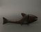 Scultura di carpa pesce in bronzo giapponese, Immagine 2