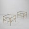 Brass and Glass Coffee Tables, 1950s, Set of 2 1