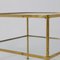 Brass and Glass Coffee Tables, 1950s, Set of 2 7