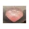 Lámpara de araña Tronchi de cristal de Murano rosa de estilo Venini de Simoeng, Imagen 5