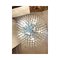 Transparent and Light Blue Triedro Chandelier in Murano Glass 10