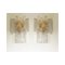 Hammered Strips Listelli Wandleuchten aus Muranoglas von Simoeng, 2er Set 1