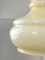 Mid-Century Italian Yellow Glass and Brass Pendant Lamp, Image 11