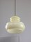 Mid-Century Italian Yellow Glass and Brass Pendant Lamp 10