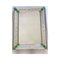 Venetian Rectangular Green Floral Hand-Carved Mirror in Murano Glass by SimoEng 1