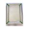 Venetian Rectangular Green Floral Hand-Carved Mirror in Murano Glass by SimoEng, Image 1
