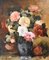 Louis Émile Minet, Vase of Roses, 1880, Oil on Canvas, Framed 2
