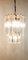 Lámpara de araña vintage de vidrio y metal de Venini, Imagen 21