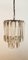 Vintage Chandelier in Glass & Metal from Venini 19