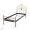 Single Bed in Metal and Brass, 1950s 1