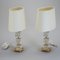 Glass & Brass Table Lamps from Malmo Metallvarufabrik, Sweden, 1960s, Set of 2 3