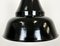 Lámpara colgante Bauhaus industrial esmaltada en negro, años 30, Imagen 5