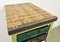 Vintage Industrial Green Iron Chest of Drawers on Wheels, 1950s, Image 16