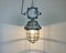 Large Industrial Cast Aluminum Cage Pendant Light, 1970s 18