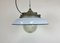 Industrial Blue Enamel Factory Pendant Lamp in Cast Iron from Zaos, 1960s, Image 2