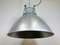 Lámpara colgante industrial grande de aluminio de Elektrosvit, años 60, Imagen 10