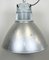 Lámpara colgante industrial grande de aluminio de Elektrosvit, años 60, Imagen 7