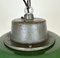 Industrial Green Enamel and Cast Iron Pendant Light, 1960s 3