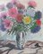 Janis Brekte, Aster Flowers, Aquarelle sur Papier, 1977 2