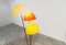Lámpara de pie Mushroom Mid-Century, años 50, Imagen 3