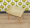 Tabouret Mid-Century en Bois et Tissu, 1950s 5