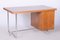 Czech Bauhaus Oak and Chrome Writing Desk by Hynek Gottwald, 1930s 10