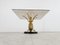 Tavolino da caffè in ottone e marmo, anni '70, Immagine 8